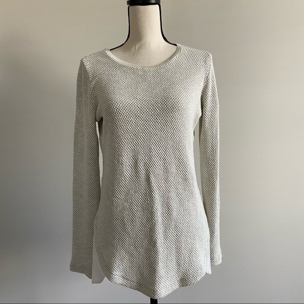 Zara Oatmeal Long Sleeve Top